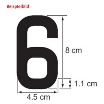 PLASTIMO chiffre 1, 8 cm, blanc, RIB