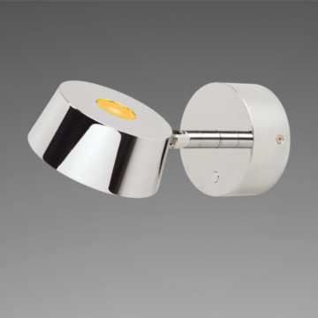 Prebit LANA, polished chrome, amber