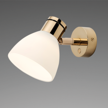 Prebit LED-Anbauleuchte R1-2, D2W, GG, WH