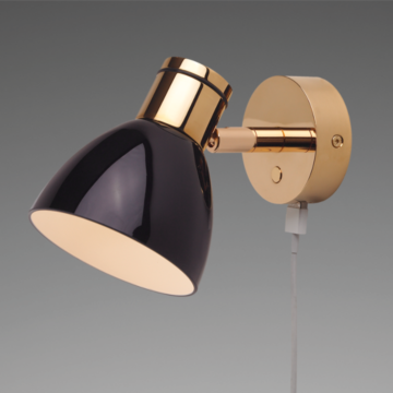 Prebit LED-Anbauleuchte R1-2 mit USB, D2W GG,SW