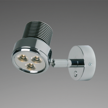 Prebit LED-Anbauleuchte R2, chrom-glanz, 25°