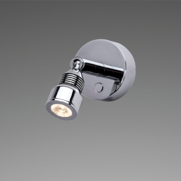 Prebit LED-Anbauleuchte R5, chrom-glanz, max. 3 W,