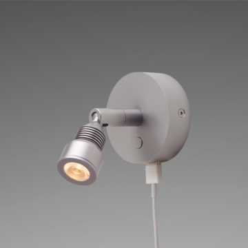Prebit LED-Anbauleuchte R5 mit USB, chrom-matt, ma
