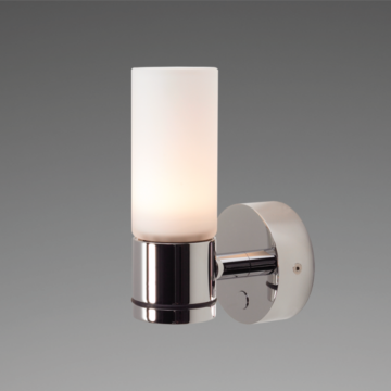 Prebit LED surface-mounted light W1-1, D2W, polished chrome, wa