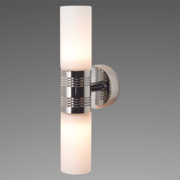 Prebit LED surface-mounted luminaire W2, D2W, polished chrome, warm
