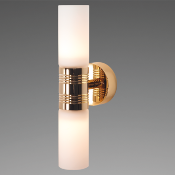 Prebit LED surface-mounted light W2 with USB, D2W, gold-gloss