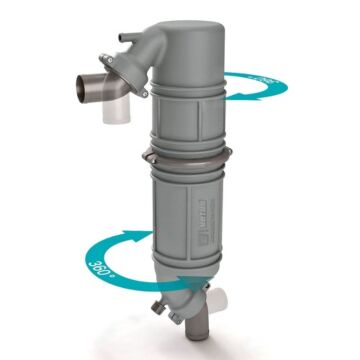 Vetus Kunststoff Schwanenhals / Schalldämpfer 60mm