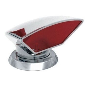 Capots de ventilation Vetus DON316R, Acier inoxydable, intérieur rouge