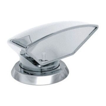 Capots de ventilation Vetus DON316WR, Acier inoxydable, intérieur blanc