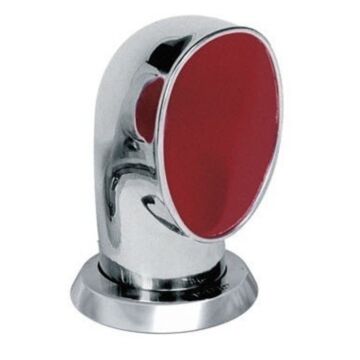 Capots de ventilation Vetus JER316R, Acier inoxydable, intérieur rouge