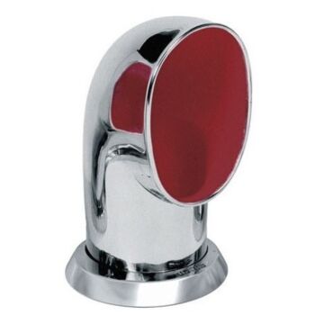 Capots de ventilation Vetus TOM316R, Acier inoxydable, intérieur rouge