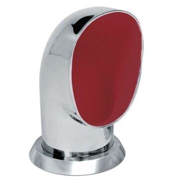 Capots de ventilation Vetus YOG316R, Acier inoxydable, intérieur rouge