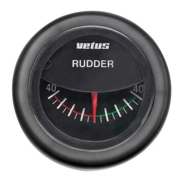 Vetus Ruderstandsanzeige, schwarz, 12/24 Volt