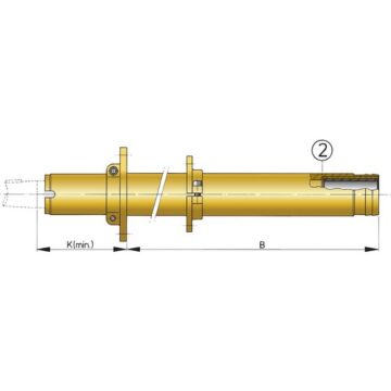 Vetus Zweites.Lager für Stevenrohr Ø 30 mm
