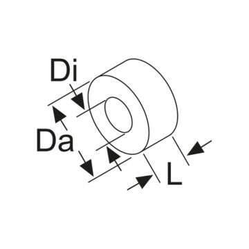 Webasto afstandsschijf D8 L=10