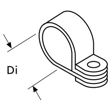 Webasto ET pipe clamp 42x15x5, (5pcs)