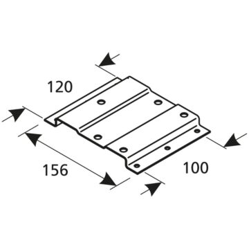Webasto bracket for TH90 heaters, Stainless steel