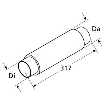 Webasto Atténuateur de bruit de l'air de chauffage D90 BG110 Kpl