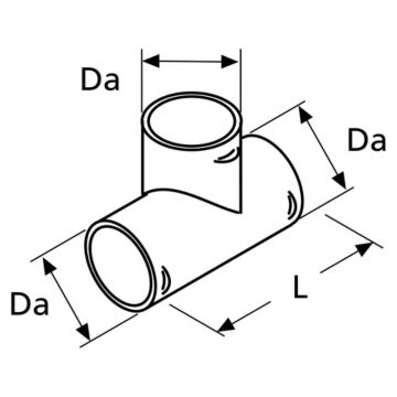 Webasto T-piece D90 90 degrees