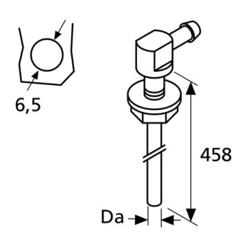 Webasto Preneur de réservoir 90 degrés D5, filetage M6