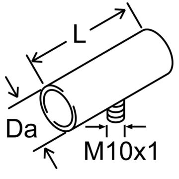 Webasto connecting pipe D38 L=65, with condensate drain