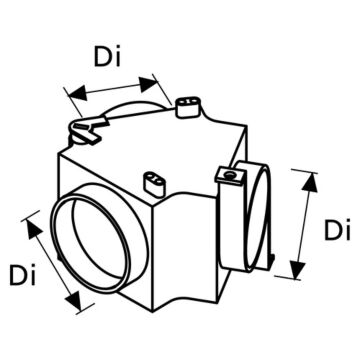 Verdeler Webasto met regelklep D60