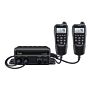 IC-M410BB Marine (avec GPS) Black Box VHF radio IPX7 pour 2 CommandMics (avec 1 x HM-195GB, câble DC, support mobile, crochet pour micro)