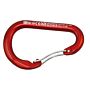 KONG carabiner paddle with wire clasp aluminium 12x114mm red