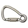 KONG carabiner asym. with car block and thimble A4 11x124mm