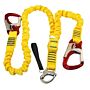 KONG Lifeline with stainless steel snap shackle, 2 carabiners, straps 1.8m+0.9m