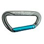 KONG carabiner Argon K with Key-Lock Alu 93mm grey/cyan