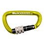 KONG carabiner trapper with union nut aluminium 10x98mm yellow/black