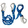 WICHARD Lifeline elasticated with 3 stainless steel carabiners, (stretch) straps 2+1m