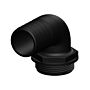 TRUDESIGN Schlauchtülle Aquavalve 90° 1-1/2" für Schl. 38mm schwarz SB-Pack