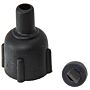 TRUDESIGN replacement valve with cap nylon/GRP for gooseneck valves black