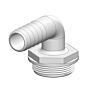 TRUDESIGN embout pour tuyau de réservoir 90° 1-1/2", pour tuyau 25mm blanc