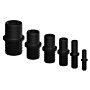 TRUDESIGN hose connector straight nylon/GFK 19mm black SB-Pack