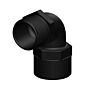 TRUDESIGN pijpbocht 90° binnen/buitendraad nylon/GRP 1" zwart