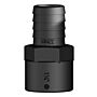 Embout TRUDESIGN avec filetage intérieur 1-1/2" pour tuyau 38mm noir SB-Pack