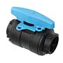TRUDESIGN ball valve with T-handle nylon/GFK 1" SB-Pack