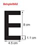 PLASTIMO Buchstabe A, 8cm, schwarz, RIB