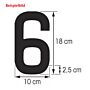 PLASTIMO Chiffre 0, 18 cm, blanc